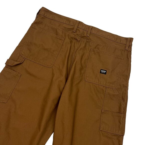 Levis Denizen Loose Fit Carpenter Jeans Mens Brown Denim Pants Wide Leg 40 x 30 - Picture 3 of 6